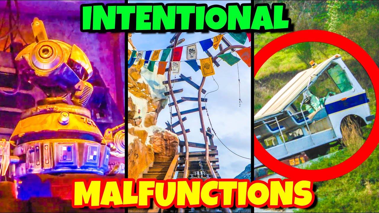 Top 7 Ride Malfunctions At Disney And Universal Studios Intentional