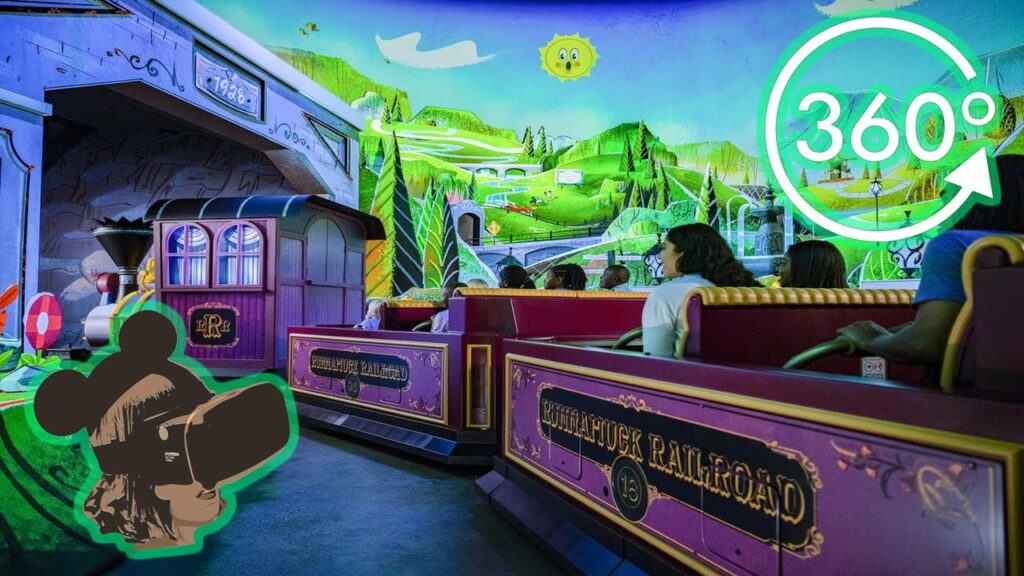 360º Ride on Mickey & Minnie's Runaway Railway at Disney's Hollywood Studios | <p>
Virtually ride Mickey & Minnie's Runaway Railway in 360º virtual reality! Complete with queue and pre-show.</p>