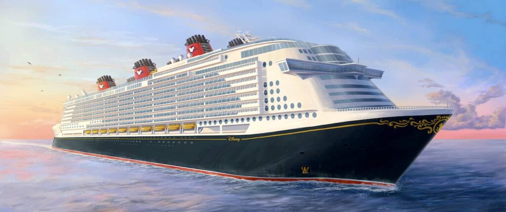 The former Global Dream, reimagined for the Disney Cruise Line