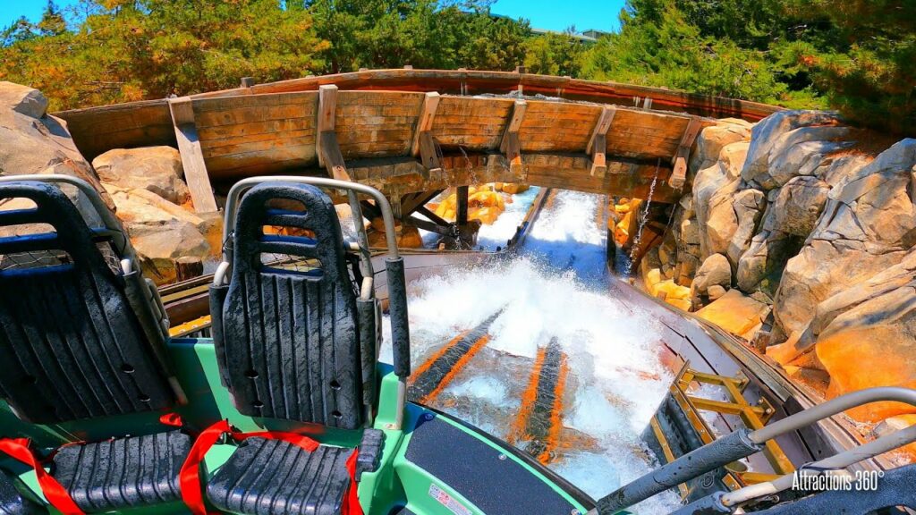 Disney Grizzly River Rapids Ride with Drops | Disney California Adventure 2021 | "Embark on a thrilling whitewater raft adventure that splashes you down a roaring California river deep in the mountains." -