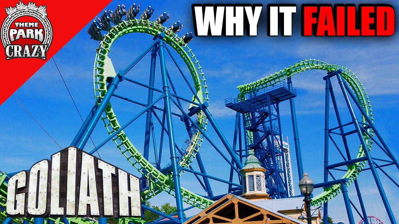 FAILED Roller Coasters Goliath At Six Flags New England Theme Park