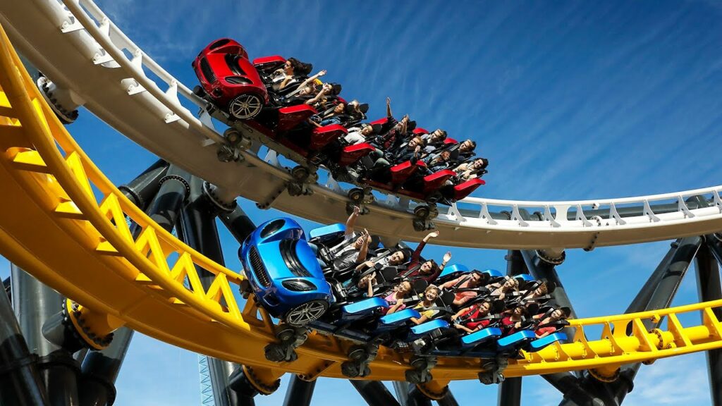 West Coast Racers Roller Coaster 4K Front Seat POV Six Flags Magic Mountain New for 2020 | <p>
Take a front seat ride on the new West Coast Racers at Six Flags Magic Mountain! And then hop on board with John from Theme Park Review! Comment below your thoughts on this new roller coaster!</p>