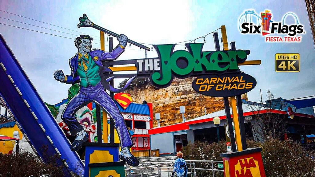2022 The Joker Carnival of Chaos On RIde 4K POV with Queue Six Flags Fiesta Texas | Please share, subscribe, comment or like this video and hit that bell icon.
