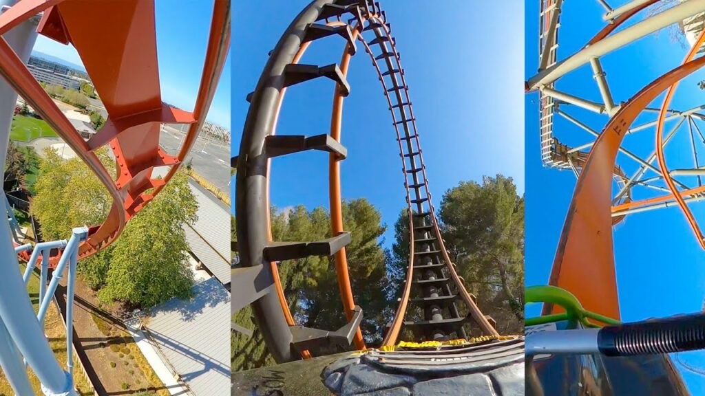 6 Awesome Roller Coasters at California's Great America! Front Seat 4K POV | <p>
Take a ride on 6 of the best roller coasters at California's Great America!
00:12 - Flight Deck
01:33 - Railblazer
03:13 - Patriot
04:36 - The Demon
06:10 - Gold Striker
07:28 - The Grizzly</p>
<p>#rollercoaster
#amusementpark
#themepark</p>
