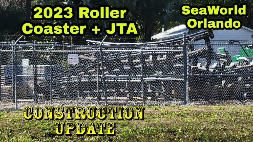 SeaWorld Orlando 2023 Roller Coaster / Journey To Atlantis Construction Update 2.20.22 New Track! | FOLLOW US AT: