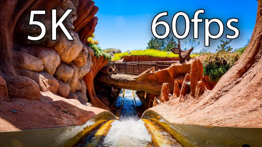 Splash Mountain front seat on-ride 5K POV @60fps Disneyland | <p>
It's not as new as the one at Walt Disney World's Magic Kingdom, but some think it's better. How about you?
With the current climate, some are calling for a change although controversial scenes from the 1946 film Song Of The South aren't depicted in the ride. Do you think it should be re-themed to the Princess And The Frog instead?
Disneyland is located in Anaheim, California.</p>
<p>This is us:
Read CF tweets:
Like us on Facebook:
Follow us on Instagram:
Get your CoasterForce swag: </p>