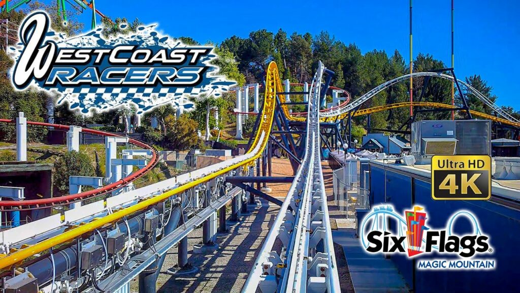 2022 West Coast Racers Roller Coaster On Ride Front Seat 4K POV Six Flags Magic Mountain | Please share, subscribe, comment or like this video and hit that bell icon.