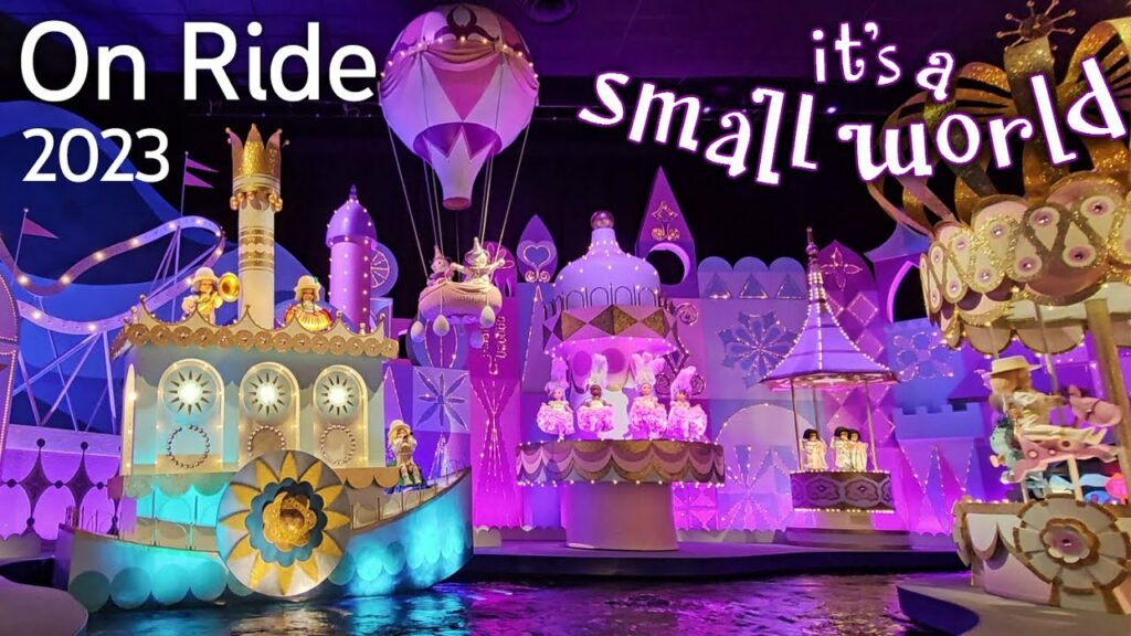 [4K-On Ride] It's a Small World - Disneyland Paris | Voyage along the Seven Seaways canal and behold a cast of almost 300 Audio-Animatronics dolls representing children from every corner of the globe as they sing the classic anthem to world peace—in their native languages. Amid vibrant backdrops, you'll travel through country after country, and by journey's end, you'll see that it really is a small world after all.