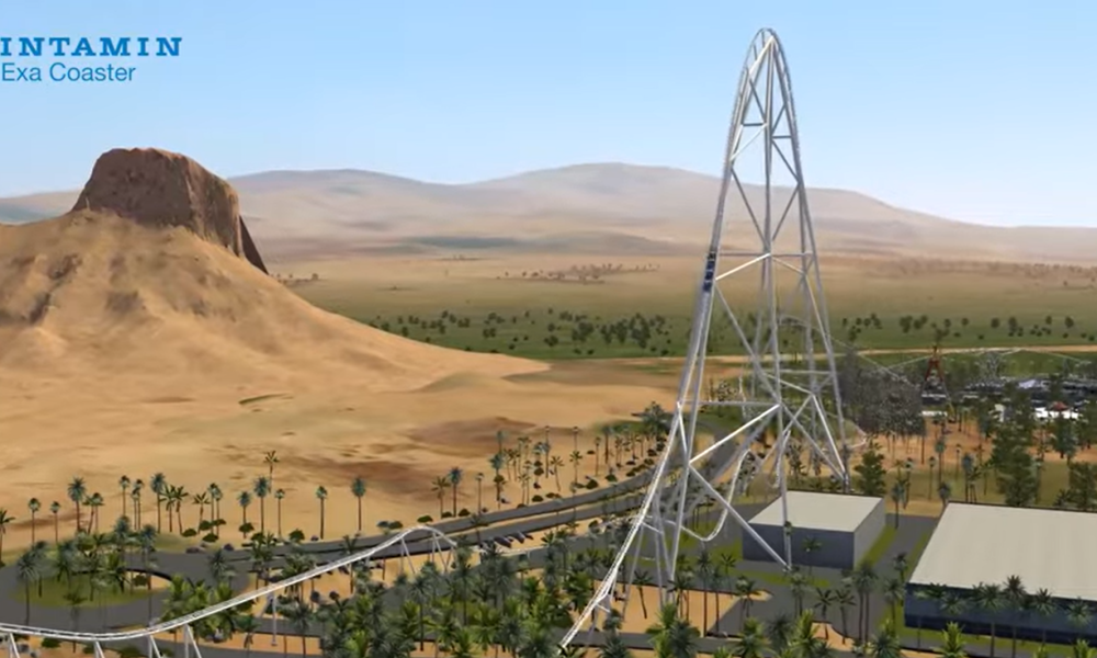 Falcon's Flight Officially Revealed As World's First Exa Coaster At 640ft, Coming To Six Flags Qiddiya! | For previous updates for Falcon's Flight at Six Flags Qiddiya, continue reading... Falcon's Flight Officially Revealed As World's First Exa Coaster At 640ft, Coming To Six Flags Qiddiya!