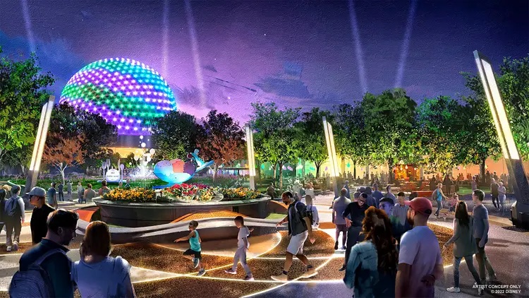 EPCOT's Center is Complete... But Was it Worth the Wait? Here's What's Inside... | Image: DisneyThe west side of the space – formerly Innoventions West – was demolished in 2021, ending nearly forty years of the two mirrored, parentheses-shaped buildings reigning over the park's center. Initially, that was supposed to be for Journey of Water Inspired by Moana (an interactive walkthrough grotto that technically belongs to the neighboring "World Nature" area) and... EPCOT's Center is Complete... But Was it Worth the Wait? Here's What's Inside...