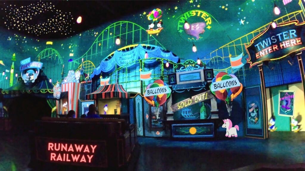 NEW! Mickey & Minnie's Runaway Railway - Trackless Ride - Disney's Hollywood Studios Florida | <p>
The attraction was opened in March 2020. I visited Disney in September and the wait time was still 120 minutes. You can tell how popular this attraction is. It is very worthy for the wait. I am sure you will enjoy the video and keep in mind that it is x100 times more amazing in real life though. The screen can't deliver that awesome atmosphere but I hope it brings you an idea what to expect.</p>
<p>Here is a little background about the ride:
The darling duo are taking a leisurely drive to a picnic in their sporty roadster with Engineer Goofy’s train following merrily along. Plot twist you get to go, too! Climb aboard a runaway railway and embark on a whirlwind ride through a world where the rules of physics don’t apply. Prepare for unexpected twists, slapstick gags and mind-boggling transformations at every turn, as Mickey and Minnie try to save the day.
There’s no telling where this train is heading! This is an adventure for Mickey and Minnie fans of all ages.
Based on the recent award-winning Mickey Mouse cartoon shorts, Mickey and Minnie’s Runaway Railway is a brand-new attraction unique to Walt Disney World Resort and Disney’s Hollywood Studios—and the first ride at any Disney park that stars Mickey Mouse and friends.</p>