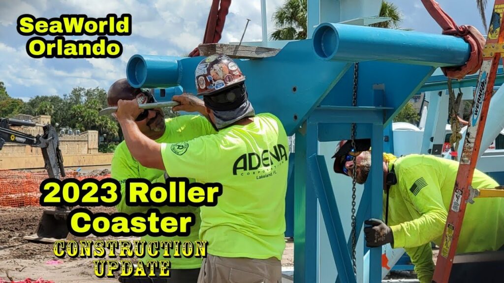 SeaWorld Orlando 2023 Roller Coaster / General Park Construction Update 9.19.22 More Track Goes In! | FOLLOW US AT: