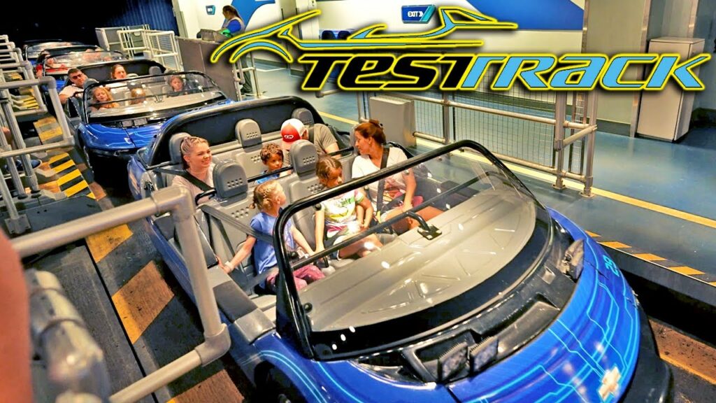 TEST TRACK Ride, 4K Low Light - EPCOT Walt Disney World - On Ride | The ride is located in the previous Future World East, which is now referred to as World Discovery, featuring Mission: SPACE, Test Track, & Wonders of Xandar: Guardians of the Galaxy: Cosmic Rewind Roller Coaster.
