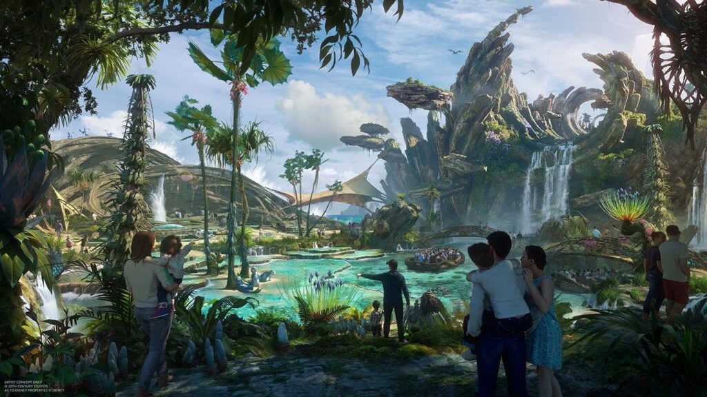 Disneyland Avatar Land Concept Shows New Ride, Massive Water Features and More