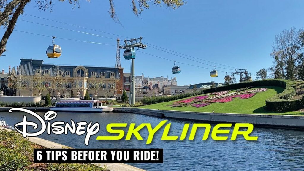 What you need to know about Disney Skyliner Gondolas | 6 Tips before riding! | Launched in September of 2019, this Gondola system joined other free Disneyworld transportation options of busses and ferries... but by featuring Disney characters on each cabin, and giving you access to unique views, this ride feels more like an attraction than a way to get from Point A to Point B