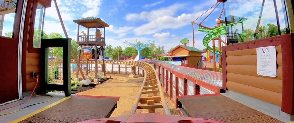 Take a ride on Kings Island's new Snoopy roller coaster