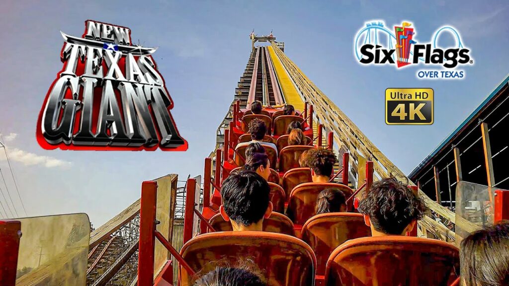 June 2022 New Texas Giant Roller Coaster On Ride 4K POV Six Flags Over Texas | Please share, subscribe, comment or like this video and hit that bell icon.