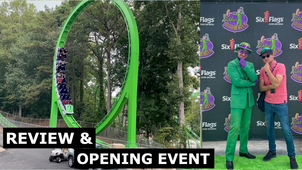 The Riddler Mindbender at Six Flags Over Georgia Reopening Ceremony & Review with Hyde | Make sure to subscribe, we post videos at 2 PM on weekdays & 10 AM on weekends