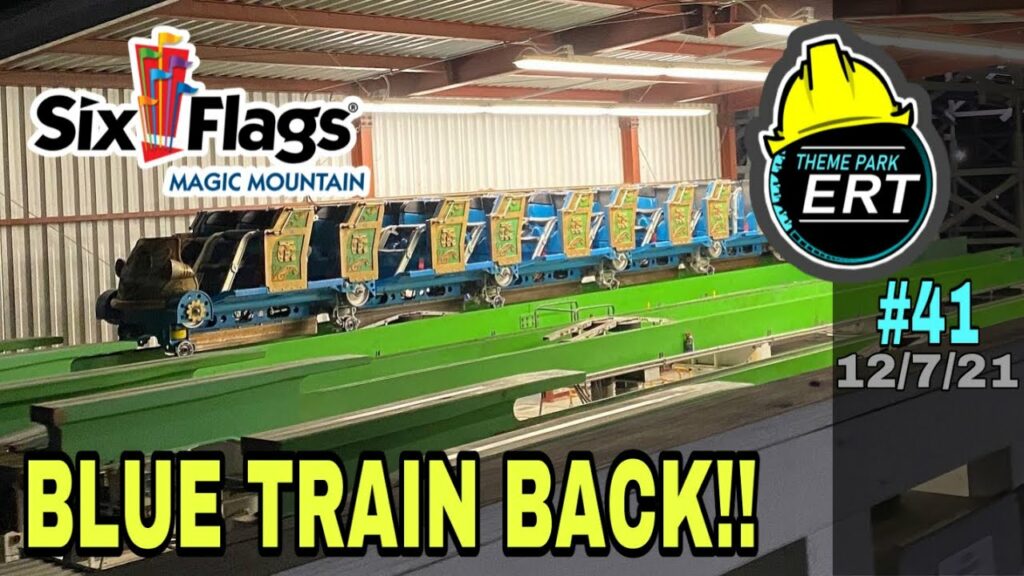 SIX FLAGS MAGIC MOUNTAIN PARK CONSTRUCTION UPDATE #41 12/7/21 [TATSU, WONDER WOMAN, TWISTED UPDATE] | Lot’s of work complete with Tatsu as well as the DC Universe. Blue train is back on the track on Twisted Colossus