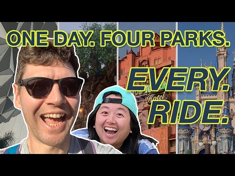 Can We Ride EVERY Disney World Ride in ONE DAY? | 40+ Rides in All Four Parks | Our personal best for rides and points came in August 2022 when we rode 44 rides with 3 park completions (Epcot, Animal Kingdom, and Hollywood Studios) for a total of 955 points which at the time was the highest point total. Can we beat it this time?