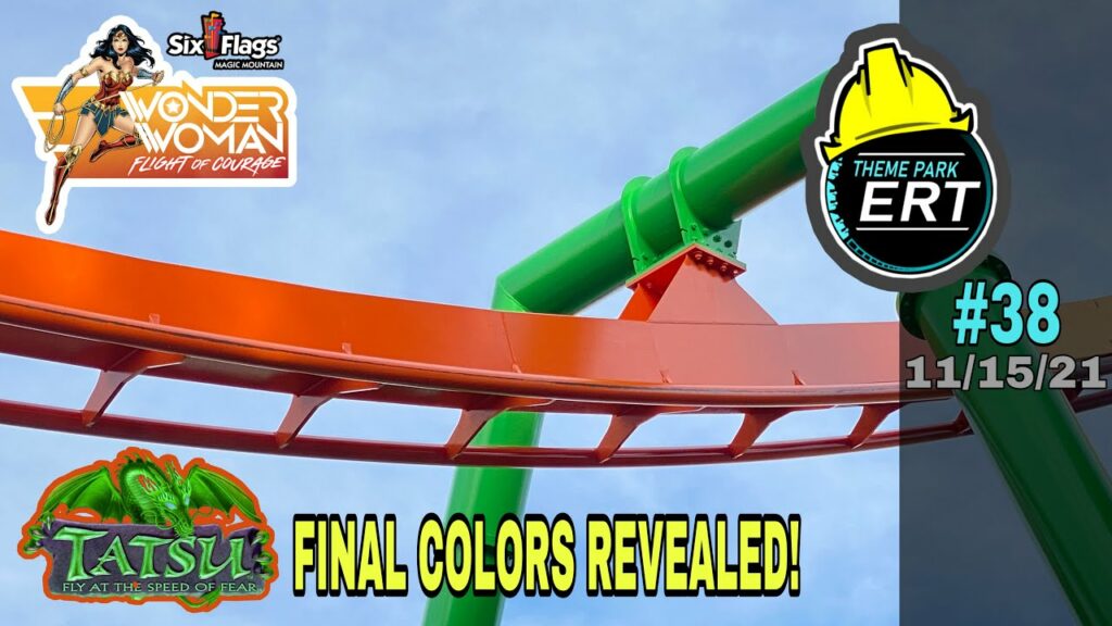 SIX FLAGS MAGIC MOUNTAIN WONDER WOMAN CONSTRUCTION UPDATE #38 11/15/21 [WWFOC & TATSU PAINT UPDATE] | Not too much going on with Wonder Woman but lots going on around the park