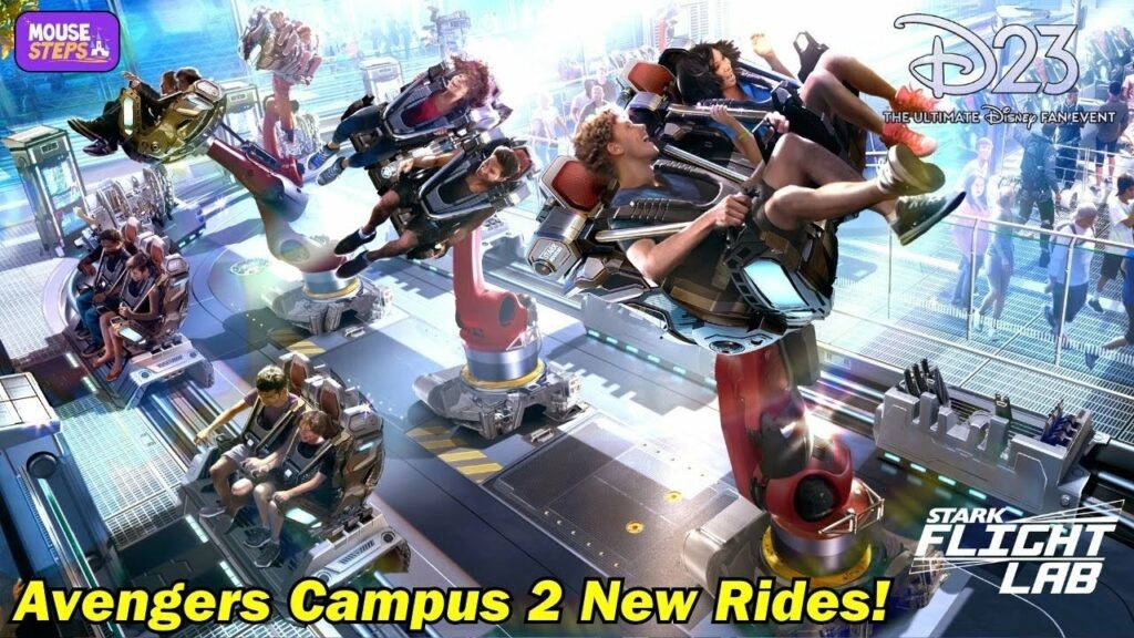 TWO New Rides Coming to Avengers Campus at Disneyland Resort Anaheim (Announcement at D23) | Two new rides will be coming to Avengers Campus at Disney California Adventure in the Disneyland Resort! They will be called Avengers Infinity Defense and Stark Flight Lab.