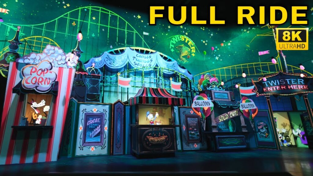 (8K) Mickey & Minnie's Runaway Railway POV (Full Ride and