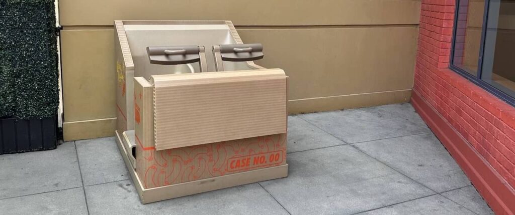The first test with thrill ride test seats is where to put them