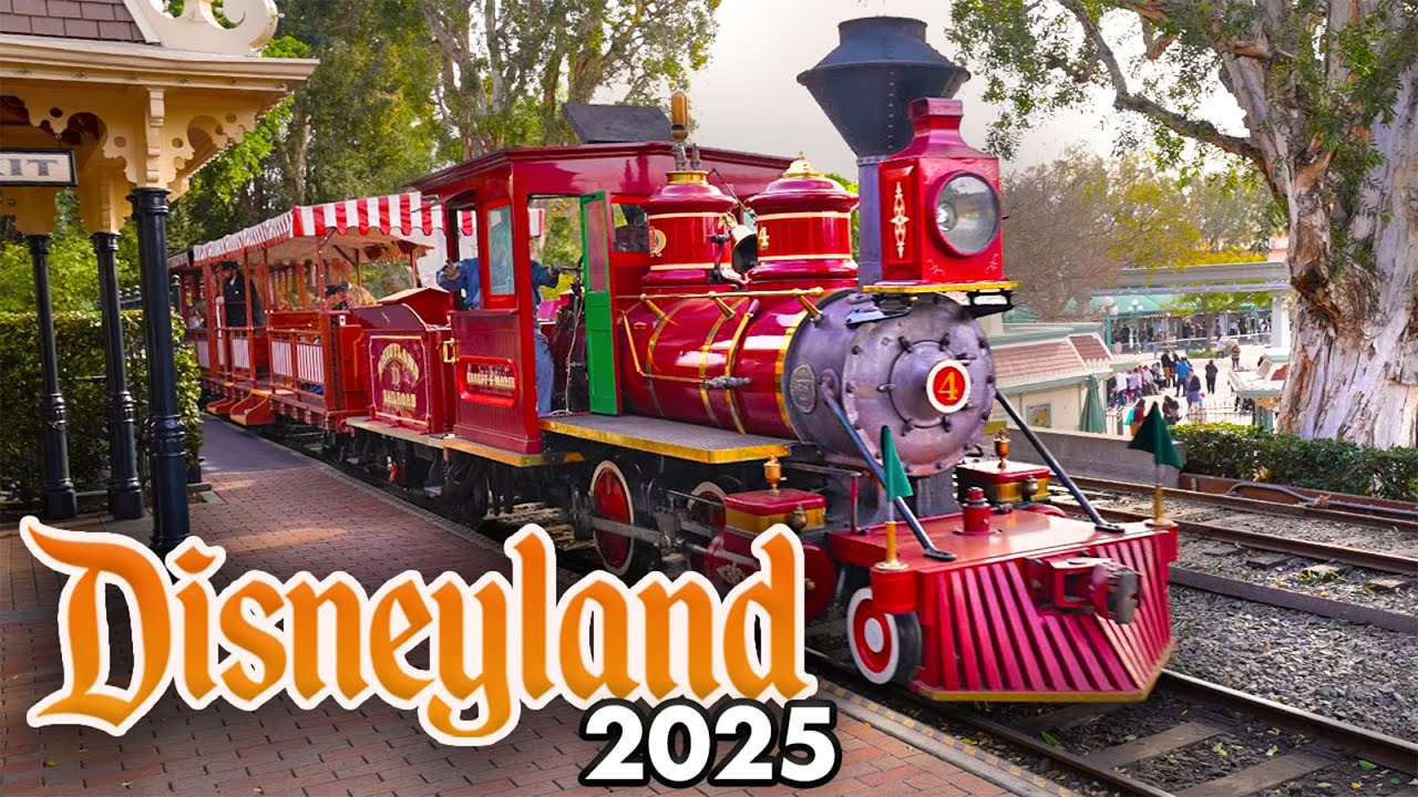 Disneyland Railroad 2025 - Disneyland Train Ride [4K60 POV] | Theme ...