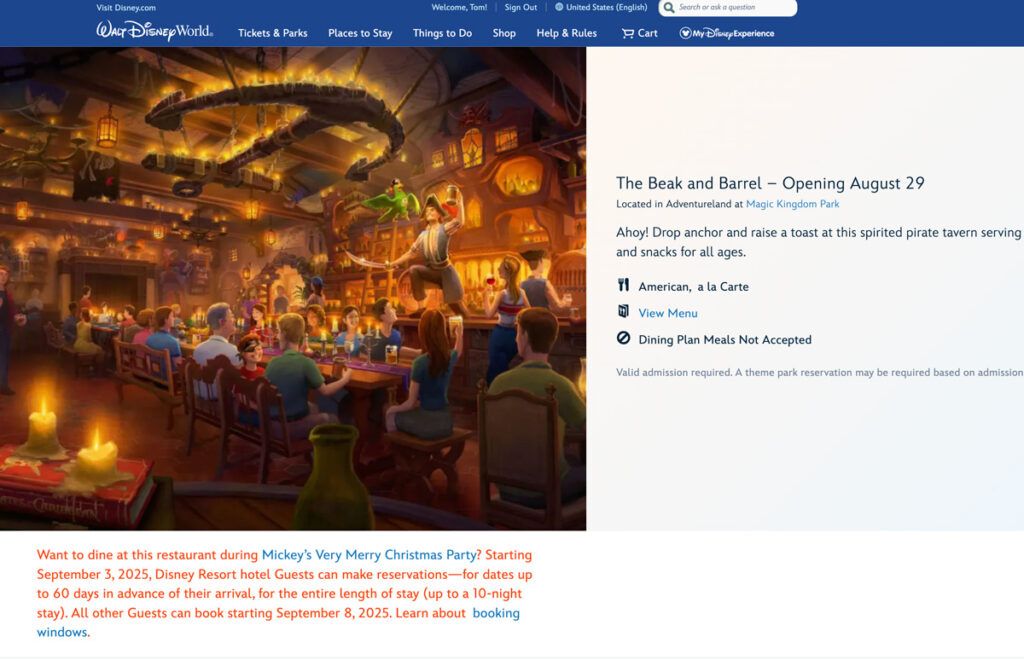 Disney World's Beak & Barrel Bar ADRrrr Day Debacle