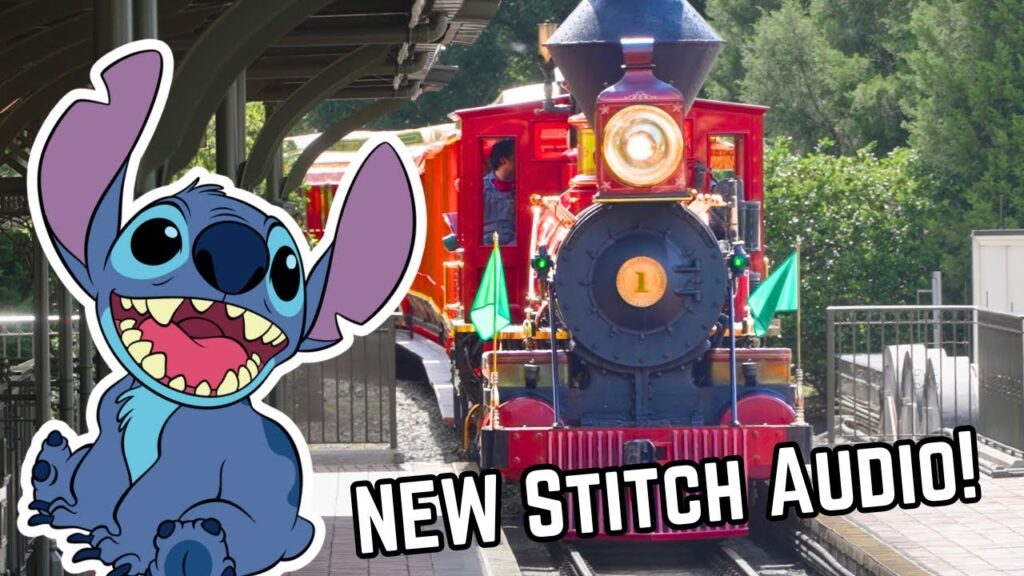 [4K] Walt Disney World Railroad - Backwards w/ STITCH! -