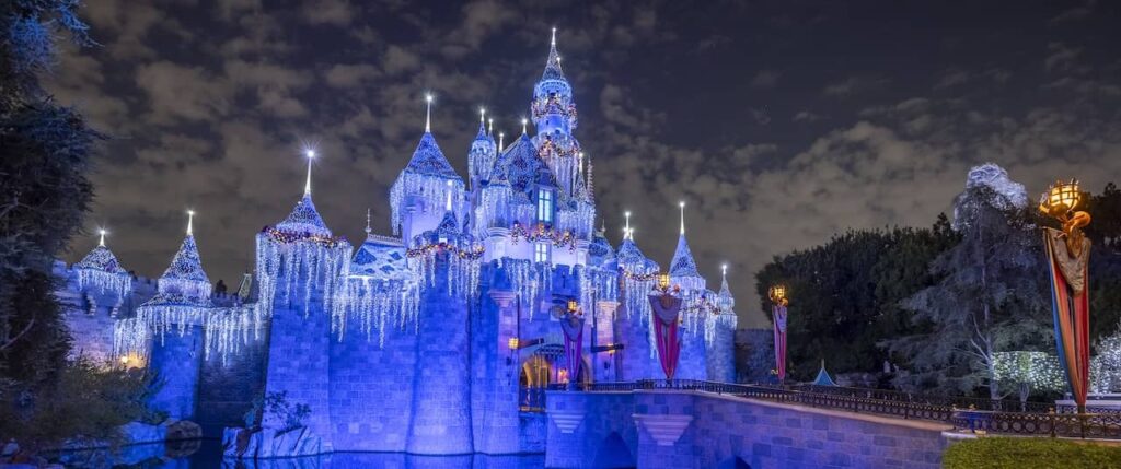 It looks like a rainy Christmas at Disneyland this year