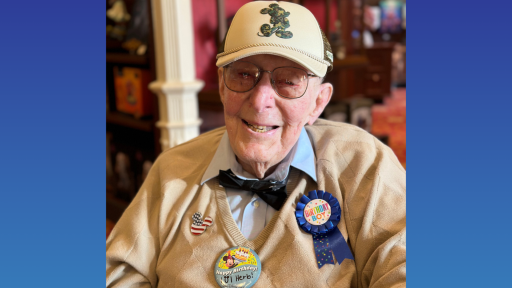 Disney Celebrates World War II Veteran&rsquo;s&nbsp;101st Birthday&nbsp;at Magic Kingdom&nbsp;Flag Retreat&nbsp;&nbsp;