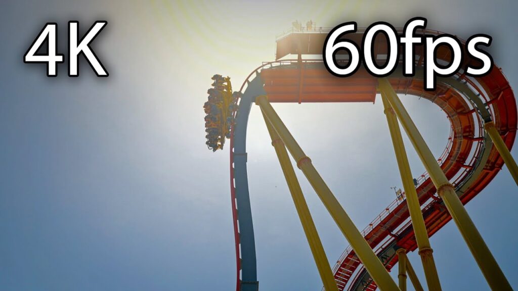 Dr. Diabolical's Cliffhanger 4K off-ride B-Roll @60fps Six Flags Fiesta