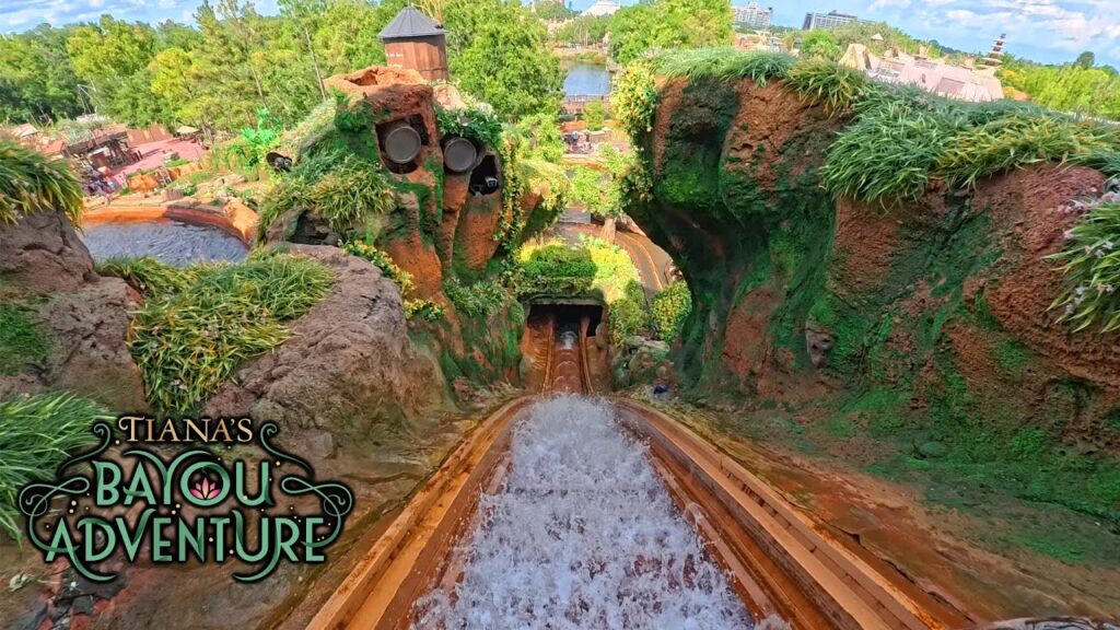 Tiana's Bayou Adventure 4K Front Seat POV - Walt Disney