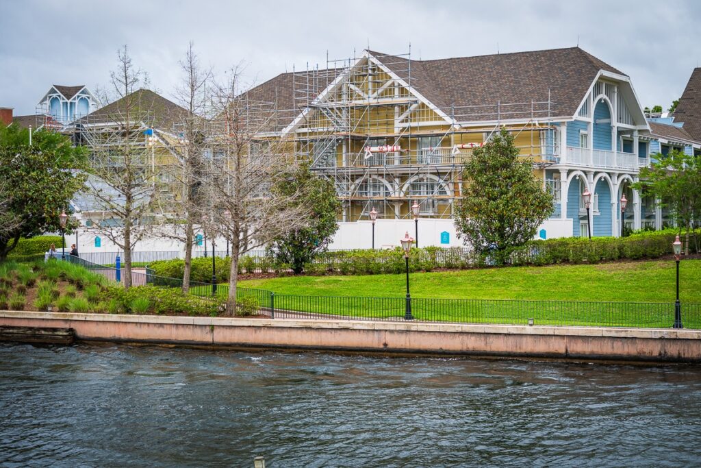 Warning: Major Construction at Disney's Yacht & Beach Club Resorts During Year-Plus Refurbishment Project