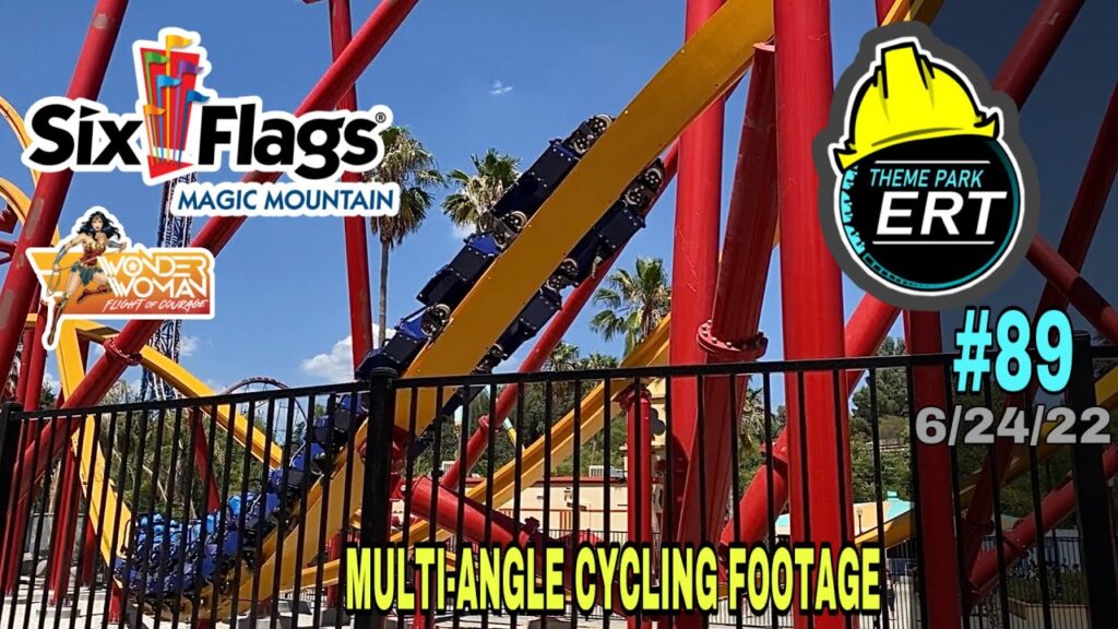 SIX FLAGS MAGIC MOUNTAIN WONDER WOMAN CONSTRUCTION UPDATE #89 6/23/22
