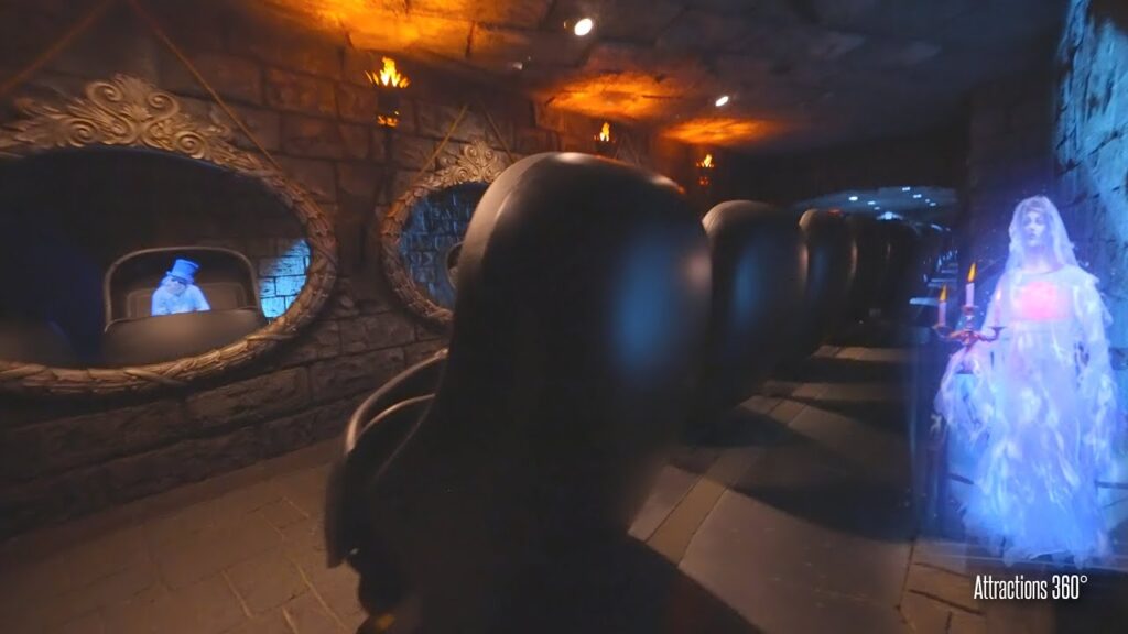 UPDATED Haunted Mansion Ride 2025 - NEW Attic Scene at