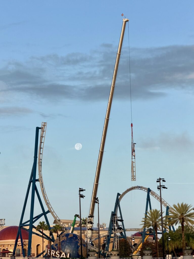 Behind The Thrills | Fast & Furious Roller Coaster Tops Off 170′ SPIKE Element. Behind The Thrills