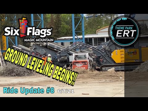 SIX FLAGS MAGIC MOUNTAIN NEW 2021/2022 RIDE CONSTRUCTION UPDATE #8