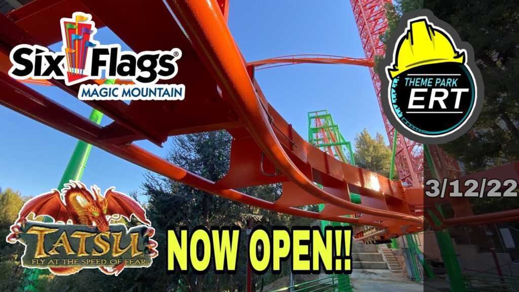 SIX FLAGS MAGIC MOUNTAIN PARK CONSTRUCTION UPDATE 3/12/22 [TATSU OPEN!!] | General park update with Wonder Woman included as well