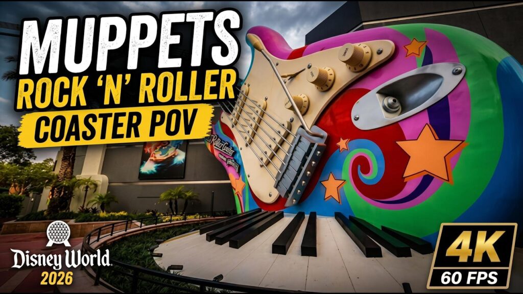NEW Muppets Rock 'n' Roller Coaster Preshow & Ride POV [4K] Disney World 2026 | Disney World's newest coaster is finally here! Ride along for the brand-new Rock 'n' Roller Coaster Starring The Muppets at Disney's Hollywood Studios the full experience from the queue through the all-new Electric Mayhem preshow to a complete ride POV in 4K.