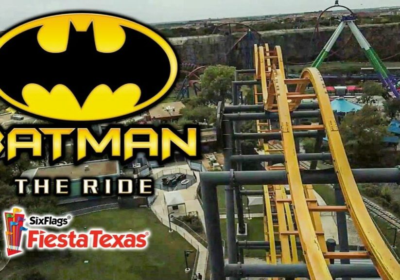 2020 Batman The Ride 4D Free Spin Roller Coaster On