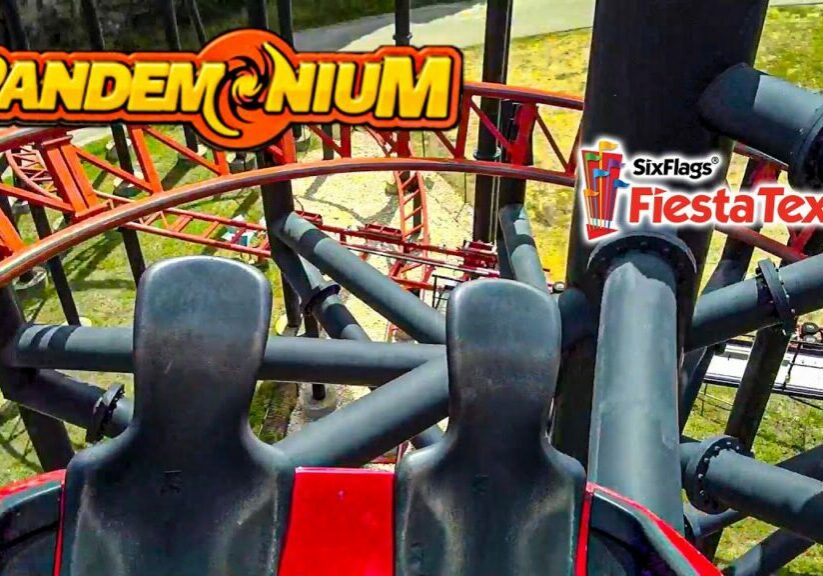 2020 Pandemonium Roller Coaster On Ride HD POV Six Flags