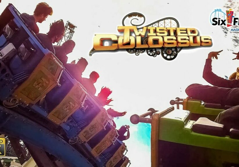 2022 Twisted Colossus Roller Coaster On Ride Back Row 4K