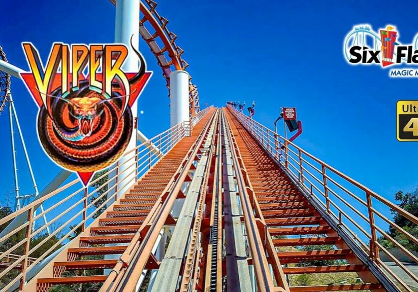 2022 Viper Roller Coaster On Ride Front Seat 4K POV