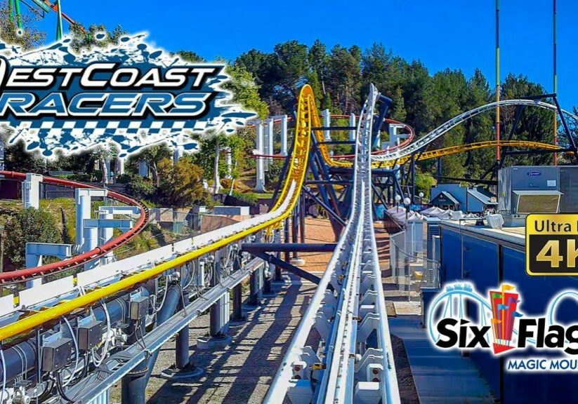2022 West Coast Racers Roller Coaster On Ride Front Seat