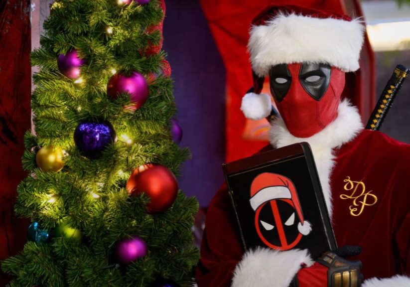 Holiday Deadpool at Disney California Adventure in Avengers Campus