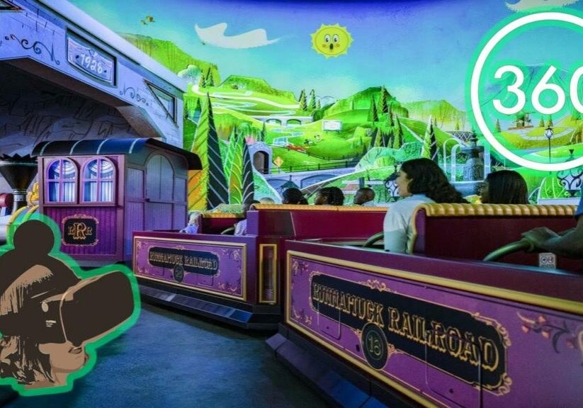 360º Ride on Mickey & Minnie&#39;s Runaway Railway at Disney&#39;s