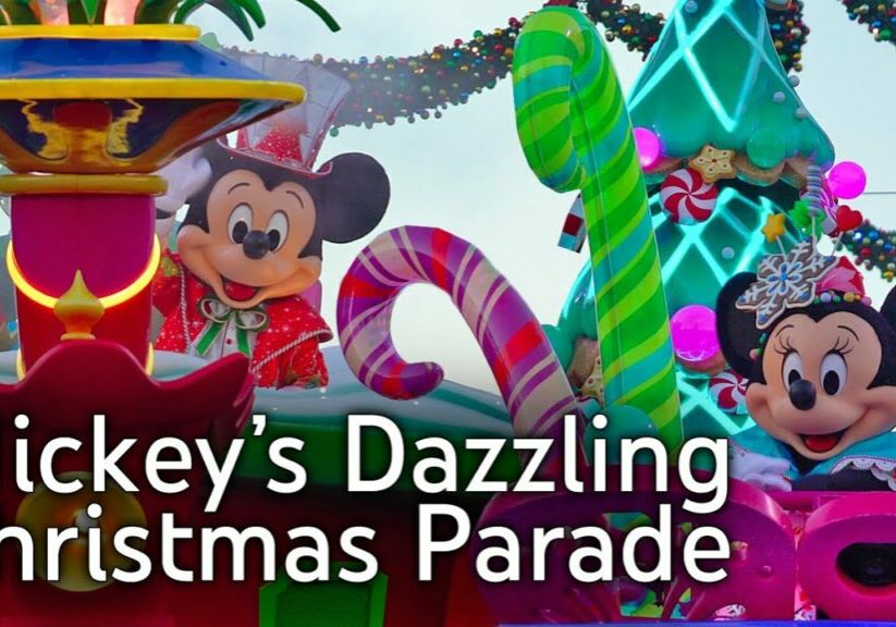 [4K] Mickey’s Dazzling Christmas Parade - NEW PARADE 2021 -